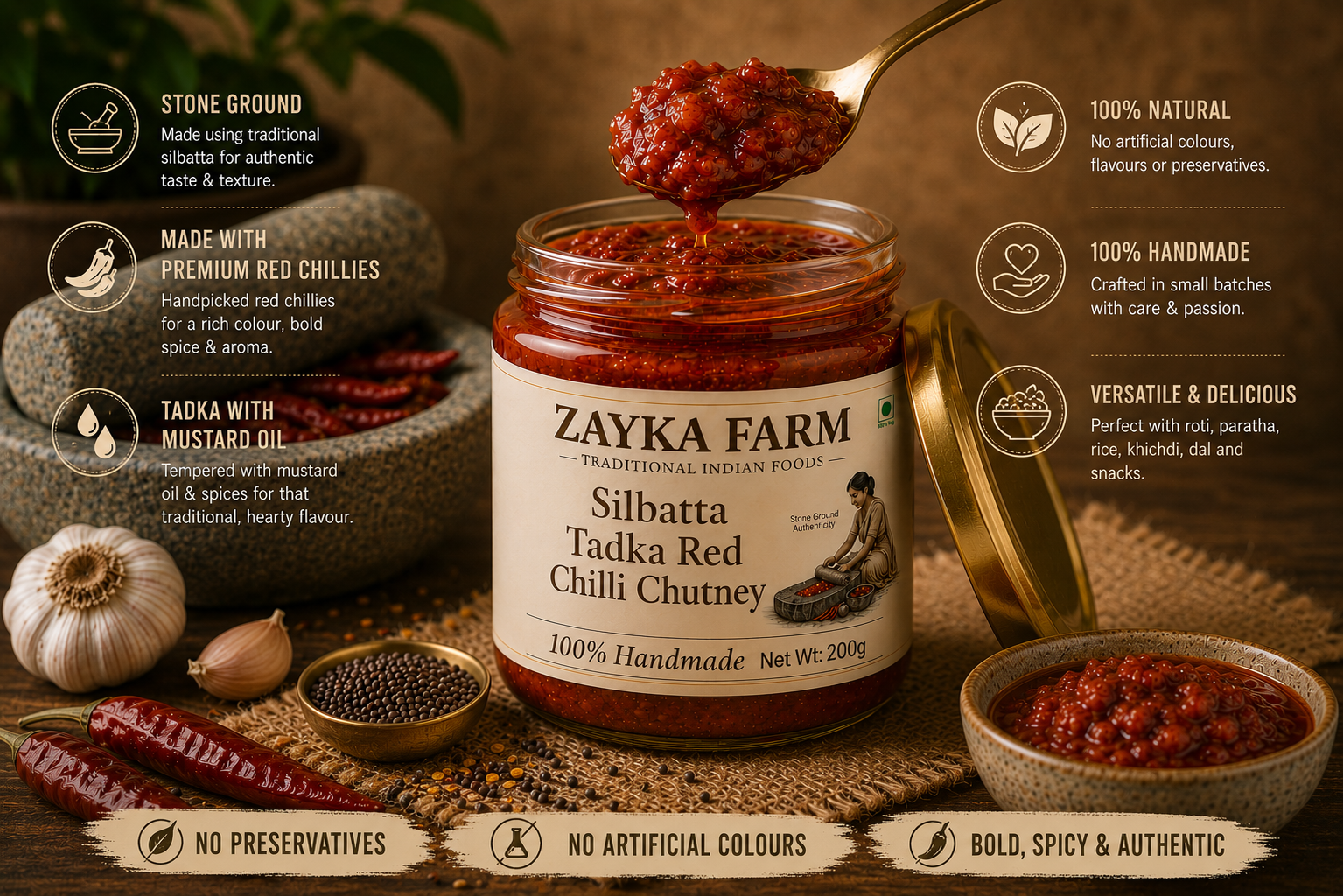 Silbatta Tadka Red Chilli Chutney